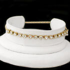 10" WHITE 3mm Austrian CRYSTAL Tennis 14k GOLD GL Anklet FOOT CHAIN | LIFE GUAR 
