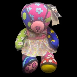 Romero Britto Build A Bear BAB With Tags Retired 18" Plush Bear Limited Art Ed - Picture 1 of 11