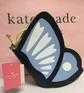 Borsa a tracolla Kate Spade Bonnie Butterfly blu multi (460) foresta incantata nuova con etichette - Foto 1 di 12
