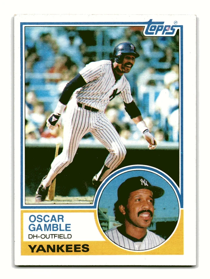 Oscar Gamble 1983 Topps #19 New York Yankees NM-MINT - Image 1 of 2