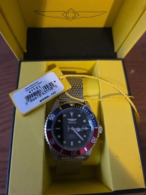 Invicta Hombre Pro Diver Rojo y Azul Automático Nuevo con Etiquetas Foto 1 de 2
