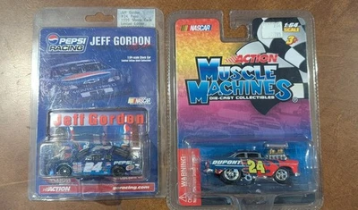 Jeff Gordon - Lote de 2 Coches - Pepsi Carreras Y Máquinas Musculares de Acción  Foto 1 de 4