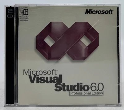Microsoft Visual Studio 6.0 Professional Edition Product Key Collector's Vintage - Image 1 of 4