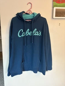 Felpa con cappuccio donna Cabela's dark teal taglia 2XL ottime condizioni - Foto 1 di 3