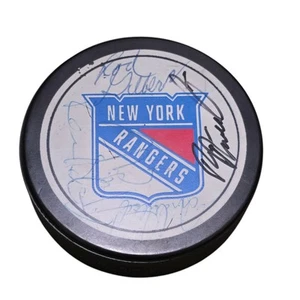 Rod Gilbert und mehr signiert New York Rangers Puck Vintage - Bild 1 von 9