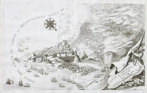 Coroni Peloponeso Grecia Grecia Vincenzo Coronelli grabado grabado 1690 - Imagen 1 de 1