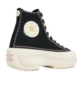 CONVERSE CHUCK  RUN STAR HIKE HI UNISEX  Sneakers Alte  Black Gold Tg 42 - Imagen 1 de 5