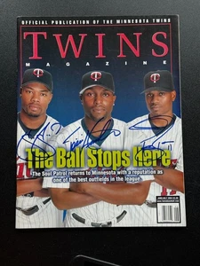 Torii Hunter, Jones, Stewart Signed Auto 2004 Official Minnesota Twins Magazine - Picture 1 of 6