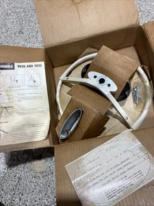 NOS Vintage Attwood Boat Mariner Steering Wheel W Mounting 9020 9035 Wow AF - Picture 1 of 17
