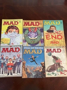 Lot Of 6 Vintage Mad Magazine 1958 1959 1960 1964 - Picture 1 of 13