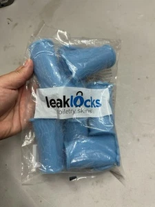 LeakLocks Toiletry Skins Elastic Sleeve Leak Proofing Travel Containers 8 Pack - Picture 1 of 2