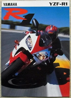 YAMAHA YZF-R1 1000cc MOTORCYCLE Sales Brochure 1998 #LTN-3MC-0107026-98E - Image 1 of 4