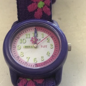 Timex Kid's Time Machines Purple Elastic Strap Watch, Time Teacher, NEW BATTERY - Picture 1 of 7