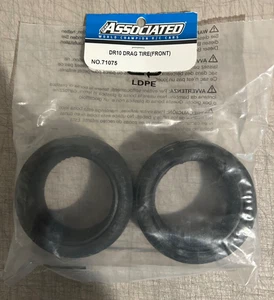 Team Associated Part# 71075, Front Drag Tire, DR10, New Sealed - Picture 1 of 3