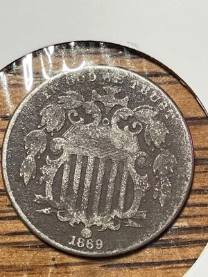 1867 5C No Rays Shield Nickel Better Grade - Image 1 of 3