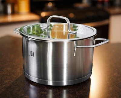 Zwilling TrueFlow Fleischtopf m. Deckel Ø 24 cm 6,00 Liter Edelstahl Induktion - Bild 1 von 2