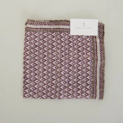 BRUNELLO CUCINELLI 280$ Bufanda Cuadrada Bolsillo - Seda Foto 1 de 2
