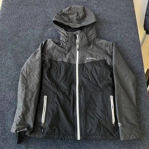 Chaqueta Columbia para mujer mediana negra omni-calor con capucha esquí snowboard aislada - Imagen 1 de 9