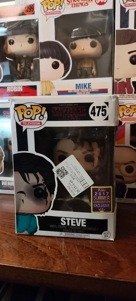 Funko Pop! Stranger Things: Steve SDCC 2017 Figura Bobble Head - Imagen 1 de 1