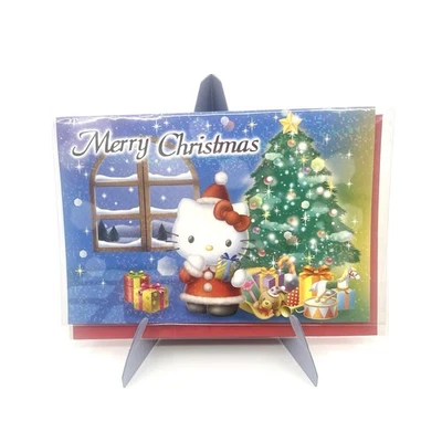 Vintage 2004 Sanrio Hello Kitty Christmas Card – Sparkling Holiday Scene - Image 1 of 4