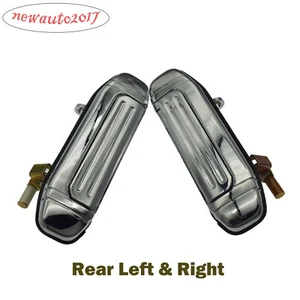 Chrome Rear Left & Right New Outside Door Handle For Mitsubishi Pajero 1992-1997 - Picture 1 of 9