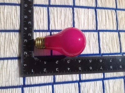 spooky PINK magenta ? purple 25w party A19 LIGHT BULB 130v ~ EXTRAs Ship for 7¢ - Image 1 of 4