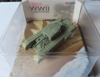 Corgi WWII Legends Churchhill MKIII  141 Regiment British Army Sword Beach Tank - Image 1 of 4