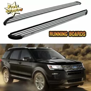 2PCS Side Step Running Boards Fits for Ford Explorer 2011-2019 Nerf Bar Pedals - Bild 1 von 5