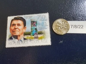 Ronald Reagan Actor President USA 2014 Republique Togolaise Stamp - Imagen 1 de 1