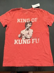NWT King Of Kung Fu Peek Tshirt Faded Red Cotton Bruce LEE Ultra Soft XL ￼ - Picture 1 of 3