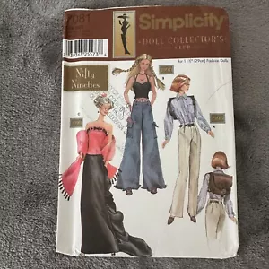 Simplicity Pattern 7081 11.5" Fashion Doll Collector Club The Nifty 90s - Picture 1 of 8
