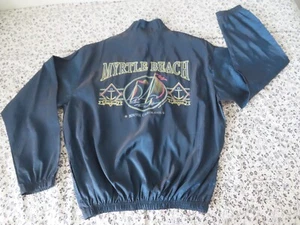 Vtg 90s Surf Style  1/4 Zip Windbreaker Myrtle Beach national series 1995 usa - Picture 1 of 12