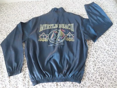 Vtg 90s Surf Style  1/4 Zip Windbreaker Myrtle Beach national series 1995 usa - Image 1 of 4