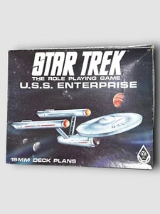 FASA RPG Star Trek U.S.S. Enterprise Role Playing 15mm Deck Plans See Photos EVC - Picture 1 of 13