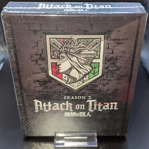 NEW Attack On Titan Season 2 Blu-Ray + DVD + Book + Slipbox Limited (Funimation) - Picture 1 of 6