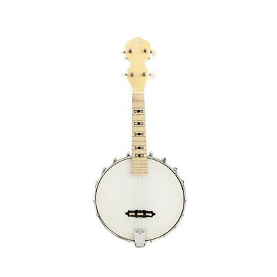 Caraya BJ-24 All-Maple Concert Ukulele Size 4-String Banjo,Open-Back,Milky Top - Image 1 of 4