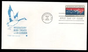 US. 1306. 5c. Migratory Bird Treaty Issue Issue. Cachet FDC. 1966 - Picture 1 of 1