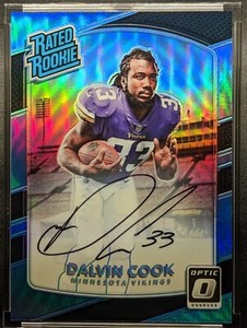 DALVIN COOK Rookie Auto 2017 Panini Donruss Optic Black Holo Prizm SP /25 RC
