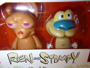 NEW 3" Ren and Stimpy 2 pack (MISB) Nickelodeon vinyl figures (2023) KidRobot