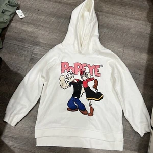 Zara Girls Popeye Hoodie Age 11-12 Year - Picture 1 of 5