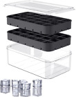 Ice Cube Tray with Lid and Bin, ROTTAY Ice Trays for Freezer, Easy-Release 48 