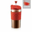 Bodum Travel Press Coffee Maker with Free Lid 0.35L Red 