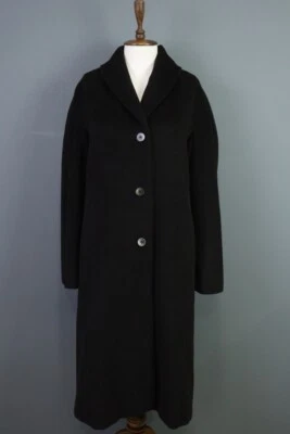 MAX MARA Black Wool Single Breasted Coat Jacket Size I 46 / GB 14 / USA 12 - Image 1 of 4