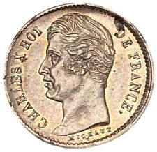 1828, France, Charles X, 1/4 Franc Silver 