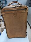 Hartmann+Belting+Leather+Vintage+Rare+Carry+On+Luggage+On+Wheels+Made+In+USA