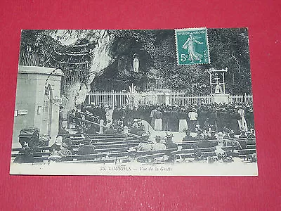 Cpa Carte Postale  1915-1925 Lourdes La Grotte Religion Miracle • 5.28€