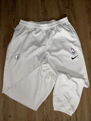 PANTALONES JOGGER NIKE BROOKLYN NETS DRI FIT NBA TALLA PEQUEÑA NUEVOS CON ETIQUETAS BLANCO ROTO Foto 1 de 4