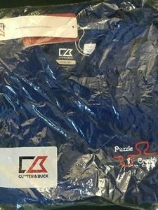 Mens Cutter & Buck CB DryTec Golf Polo Short Sleeve Large Puzzle Creek Energy - Picture 1 of 5