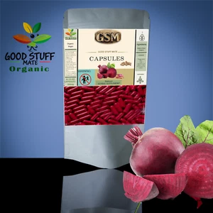 Beetroot Capsules ORGANIC Extract Vegan NO FILLERS 500mg 100% Pure 50 100 200 - Picture 1 of 1