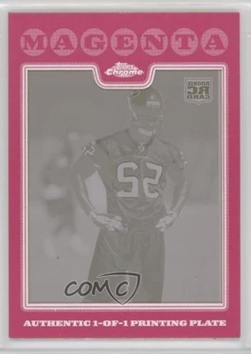 2008 Topps Chrome Printing Plate Magenta 1/1 Xavier Adibi #TC254 Rookie RC - Image 1 of 2